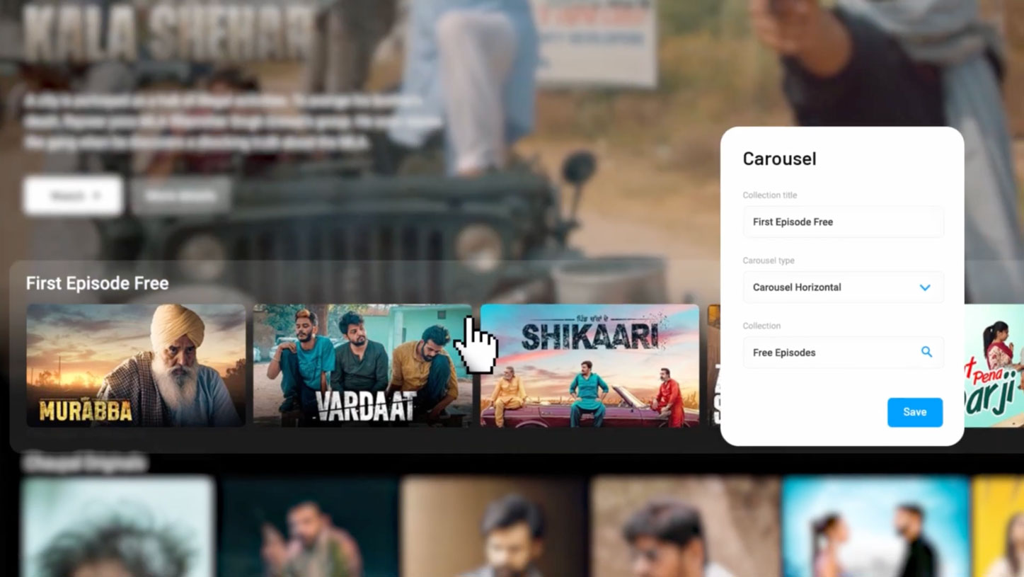 Highly customisable AI-driven UI